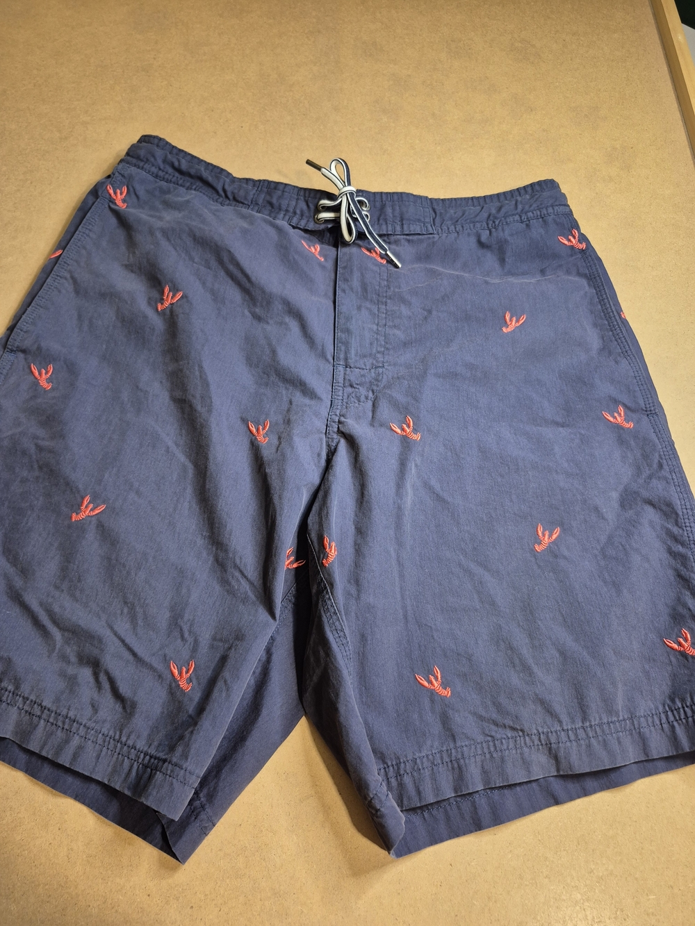 Daniel Cremieux Navy Swim Shorts with Red Embroidery 4378/5